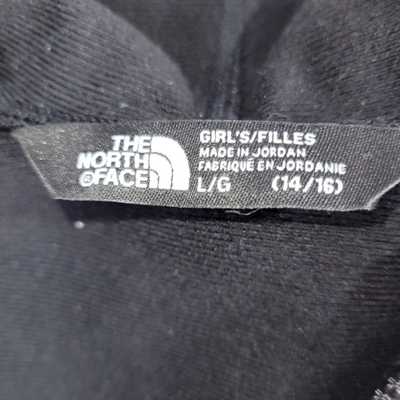 North Face Full Zip Hooded Track Jacket Girls size Large - Picture 3 of 3